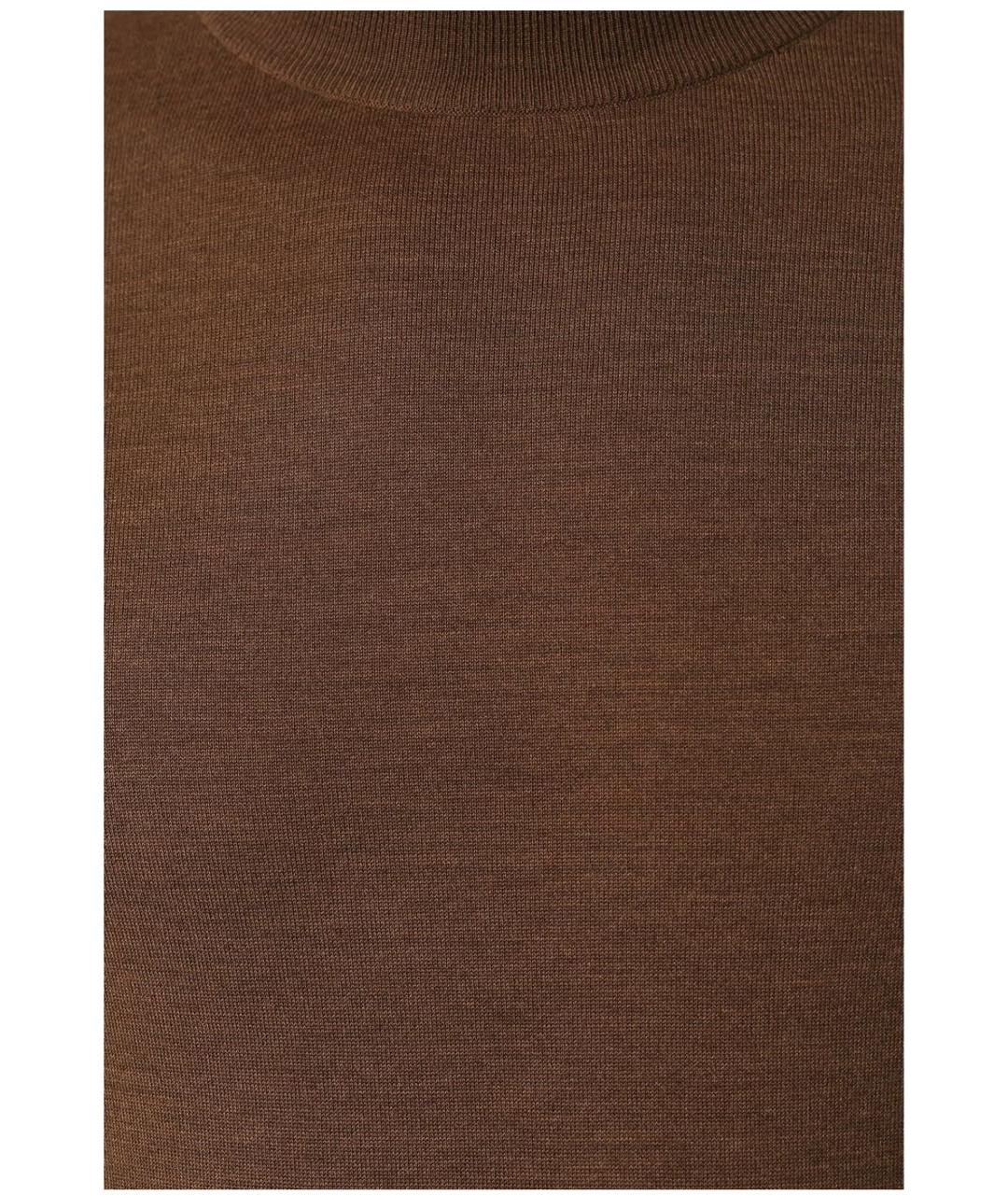 BRIONI Коричневый шерстяной джемпер / свитер, фото 4