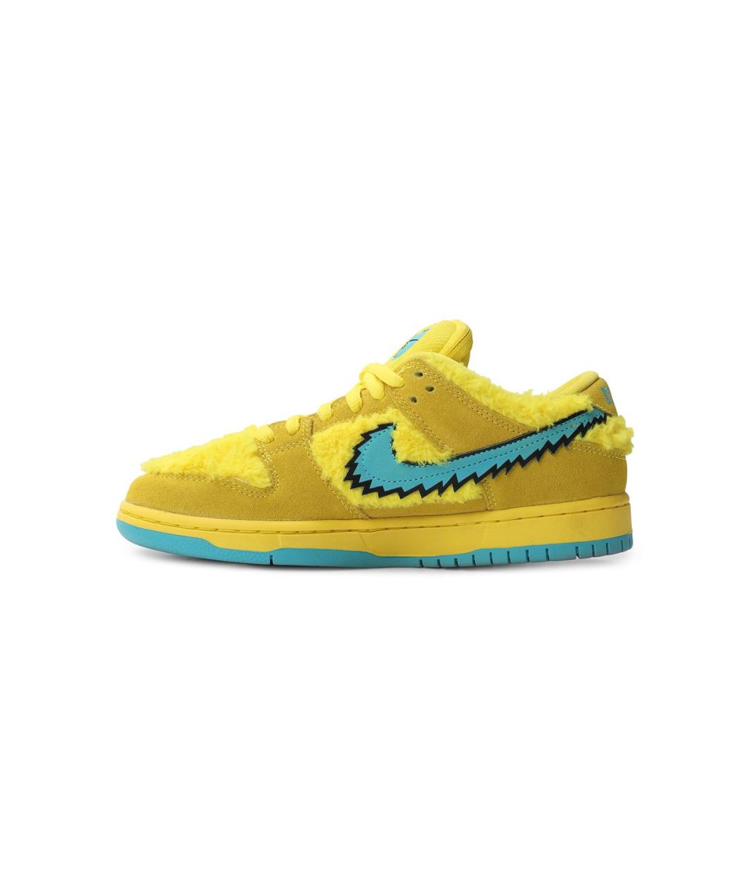 NIKE Желтые текстильные низкие кроссовки / кеды, фото 2