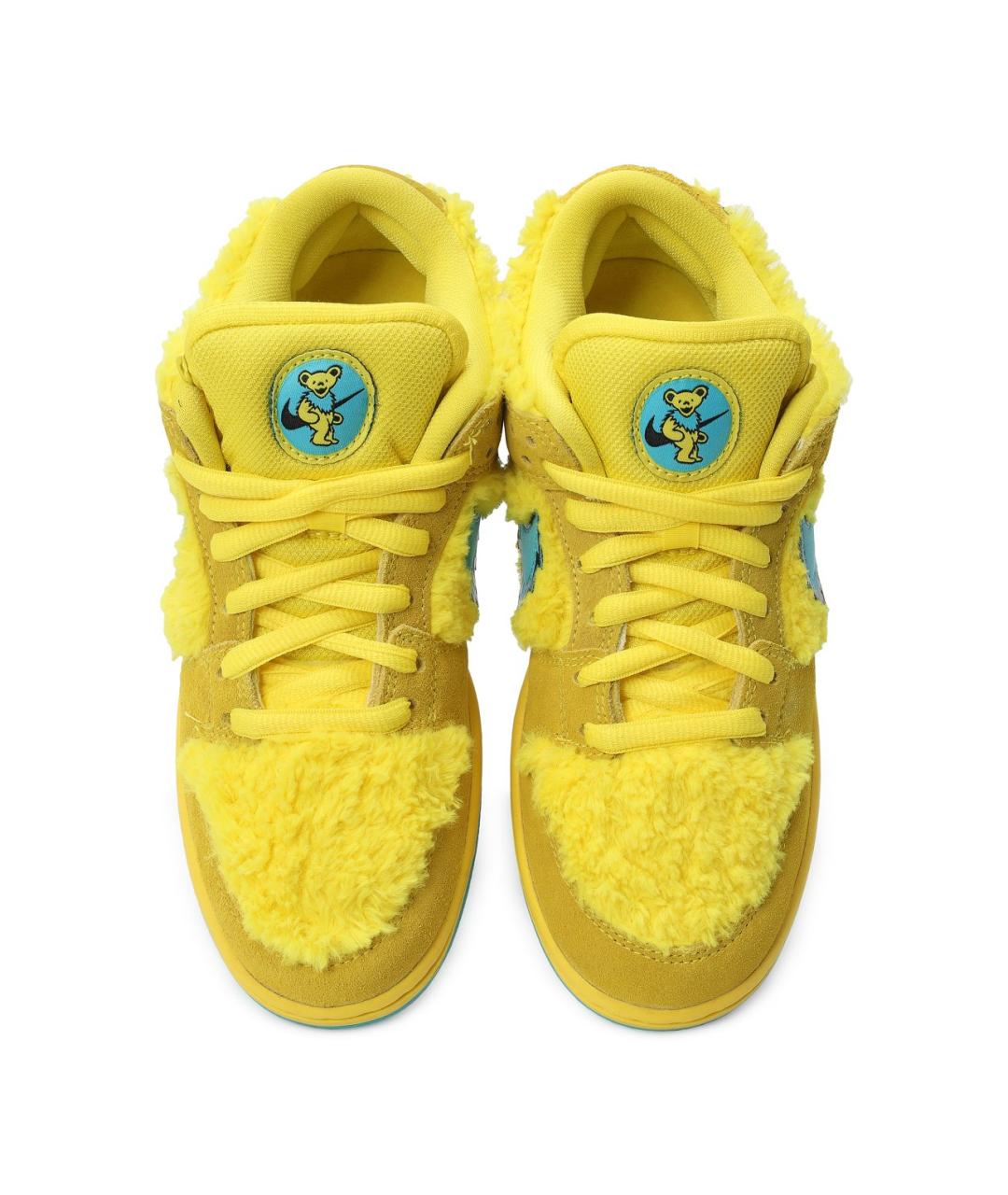 NIKE Желтые текстильные низкие кроссовки / кеды, фото 4