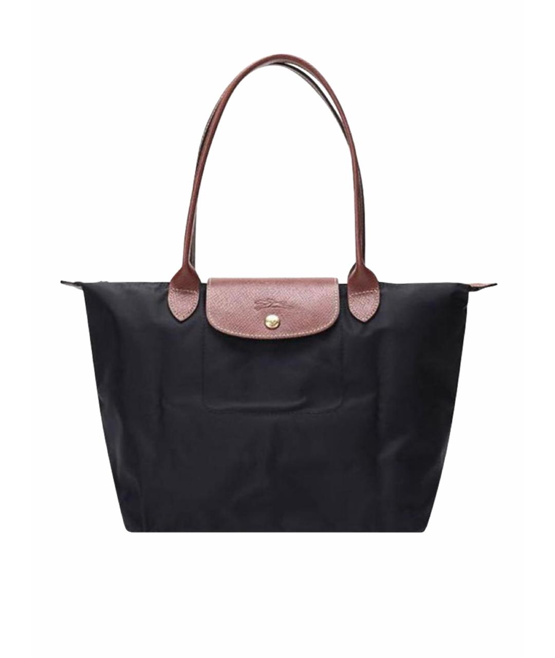 LONGCHAMP Черная сумка тоут, фото 1