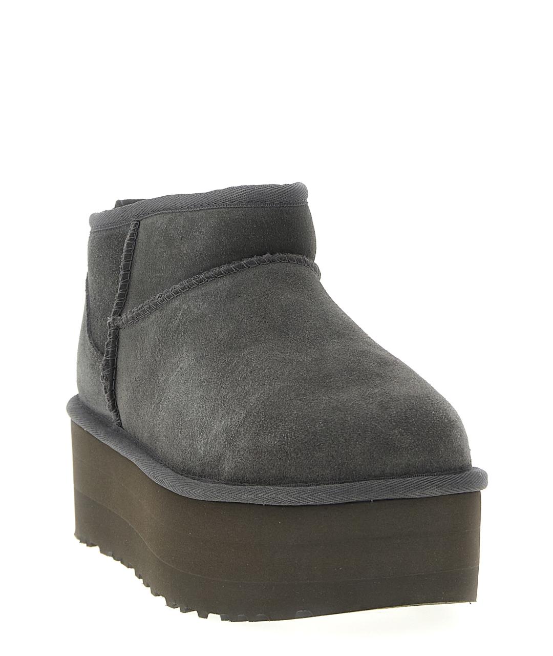 UGG AUSTRALIA Серые кожаные ботинки, фото 1