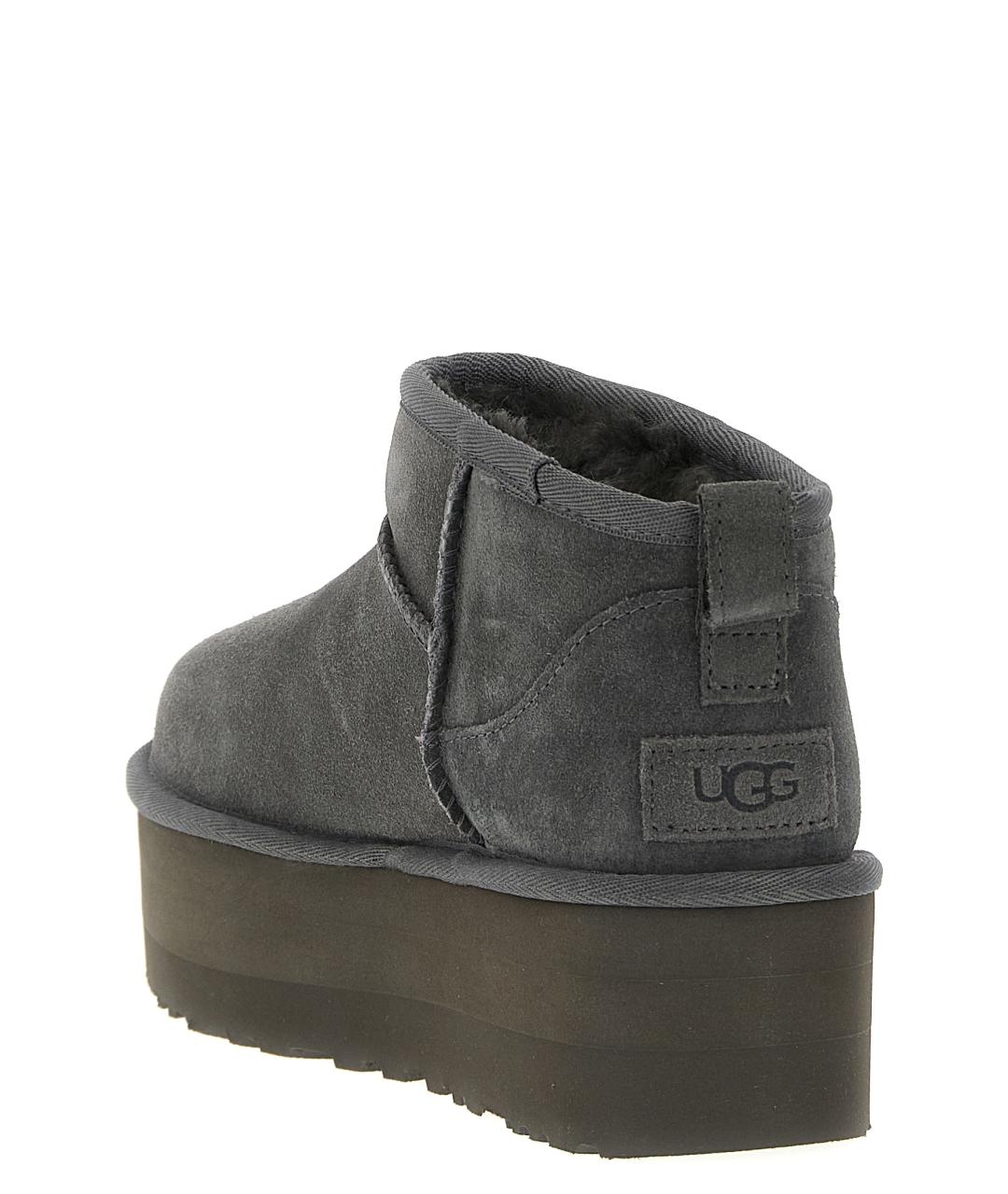 UGG AUSTRALIA Серые кожаные ботинки, фото 2