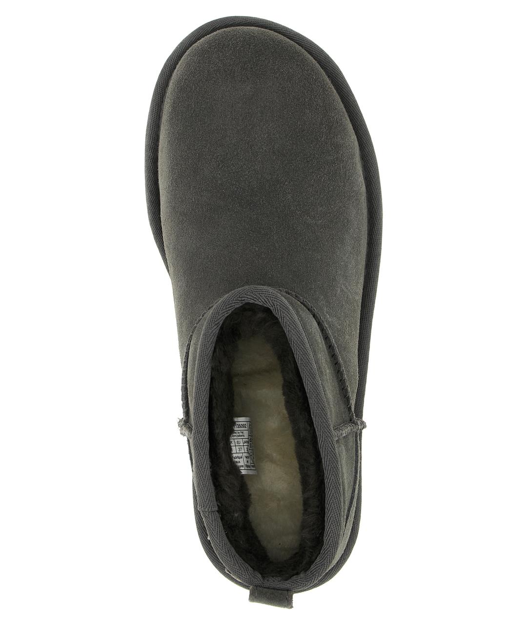 UGG AUSTRALIA Серые кожаные ботинки, фото 3