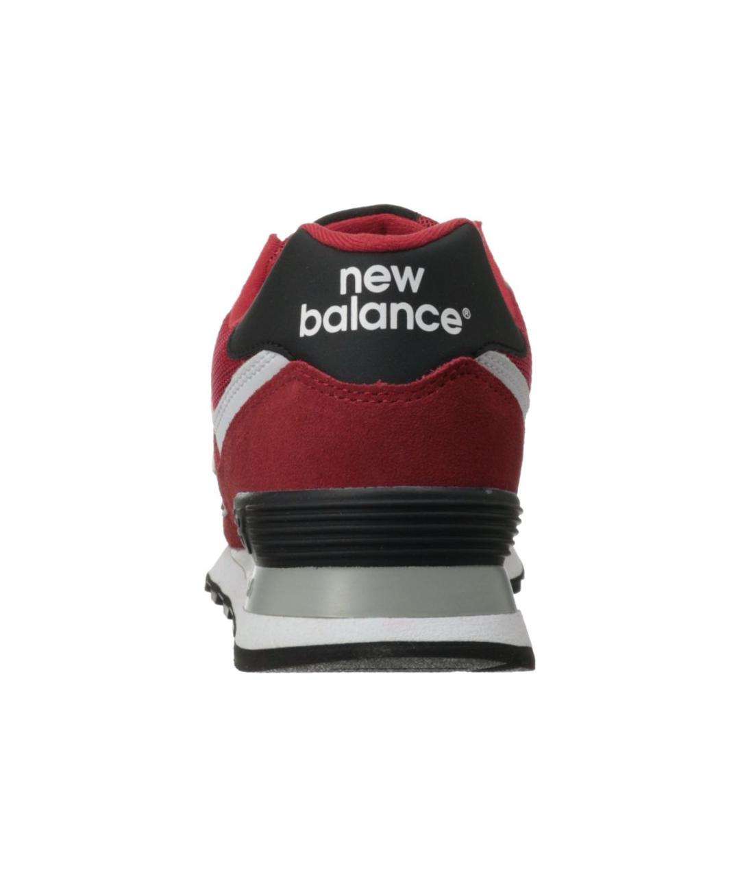 NEW BALANCE Красные замшевые низкие кроссовки / кеды, фото 4