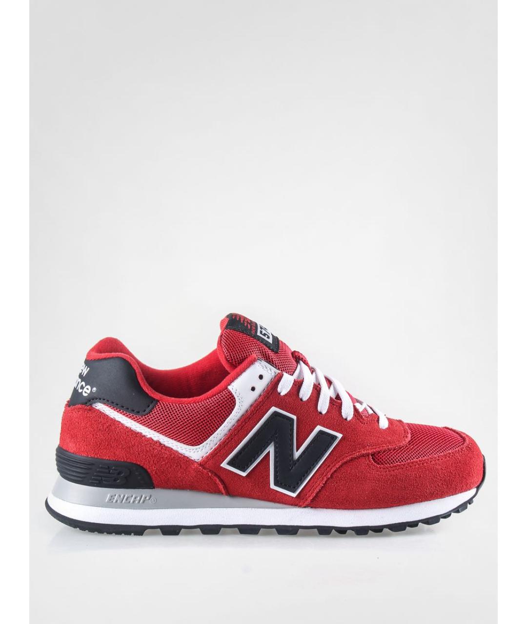NEW BALANCE Красные замшевые низкие кроссовки / кеды, фото 6