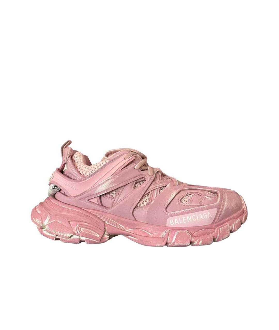 BALENCIAGA Розовые кожаные кроссовки, фото 1