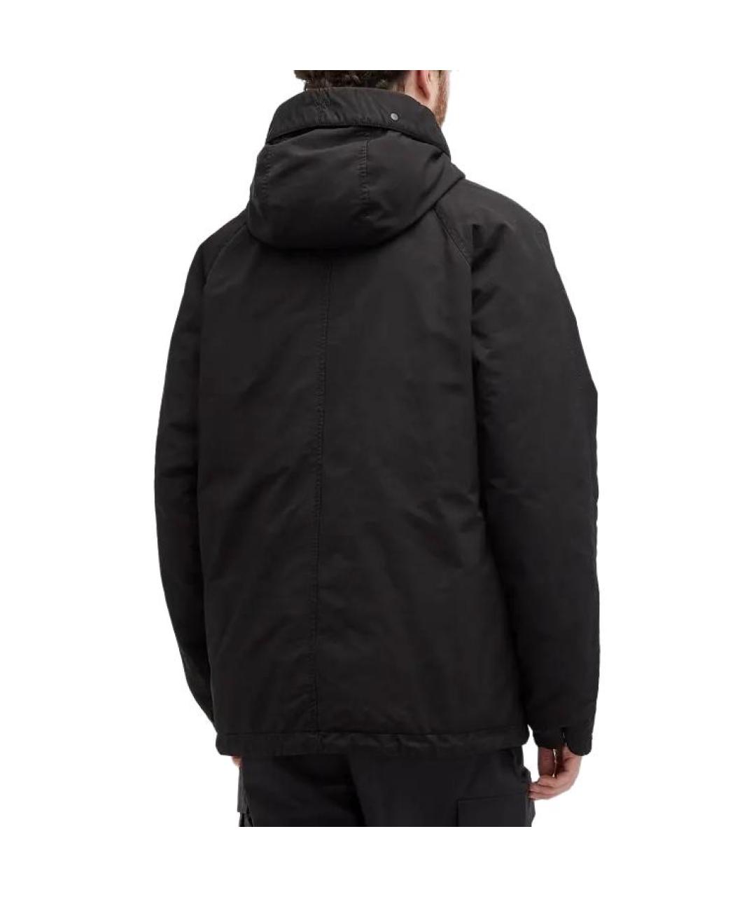 STONE ISLAND Черный пуховик, фото 3