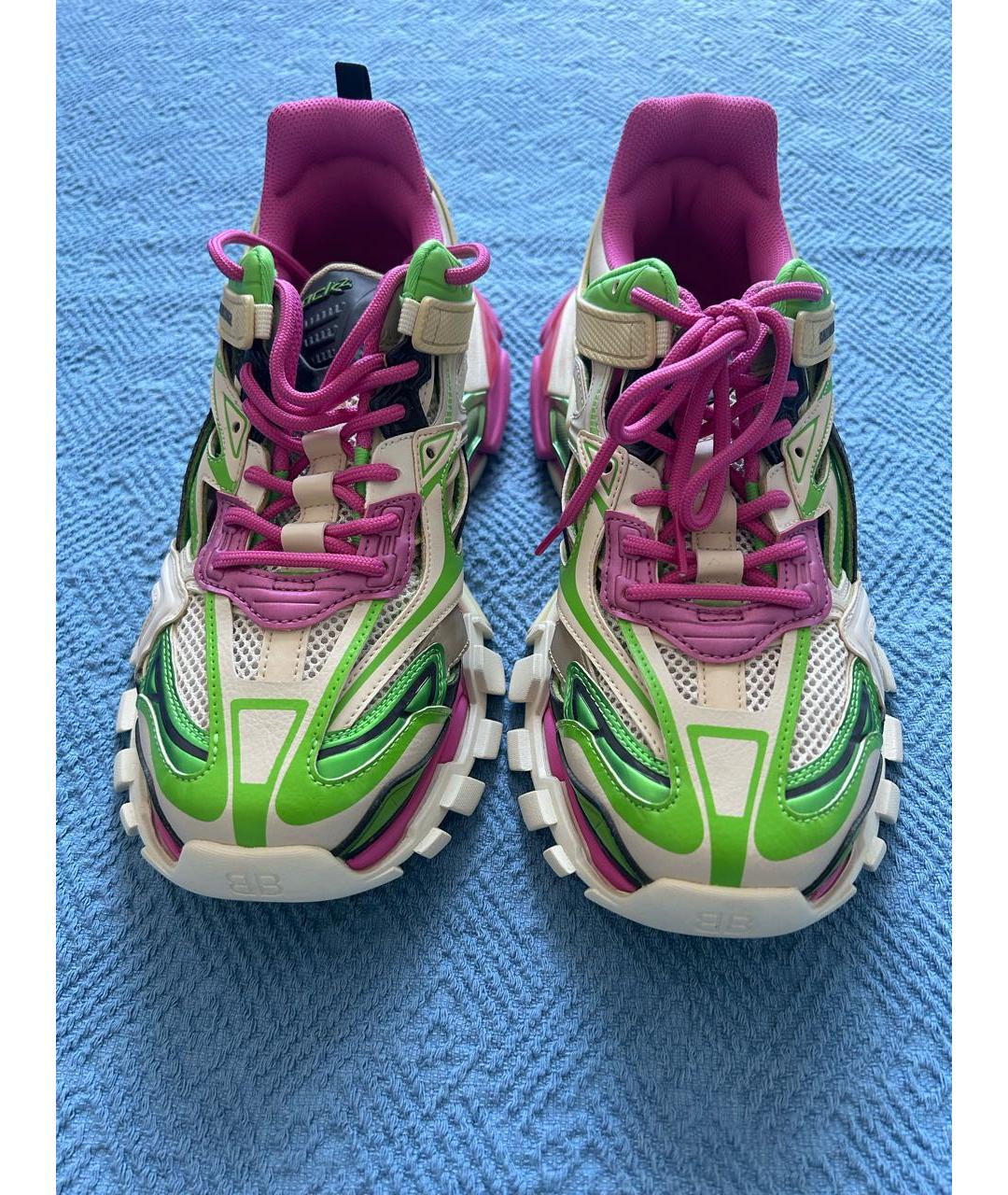 BALENCIAGA Мульти кожаные низкие кроссовки / кеды, фото 2