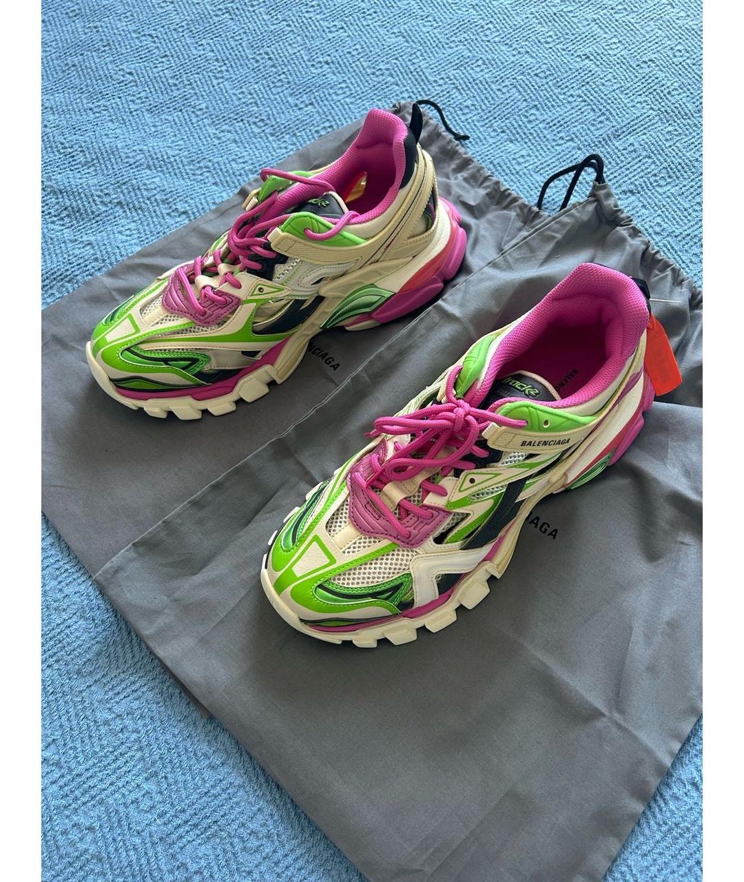 BALENCIAGA Мульти кожаные низкие кроссовки / кеды, фото 8