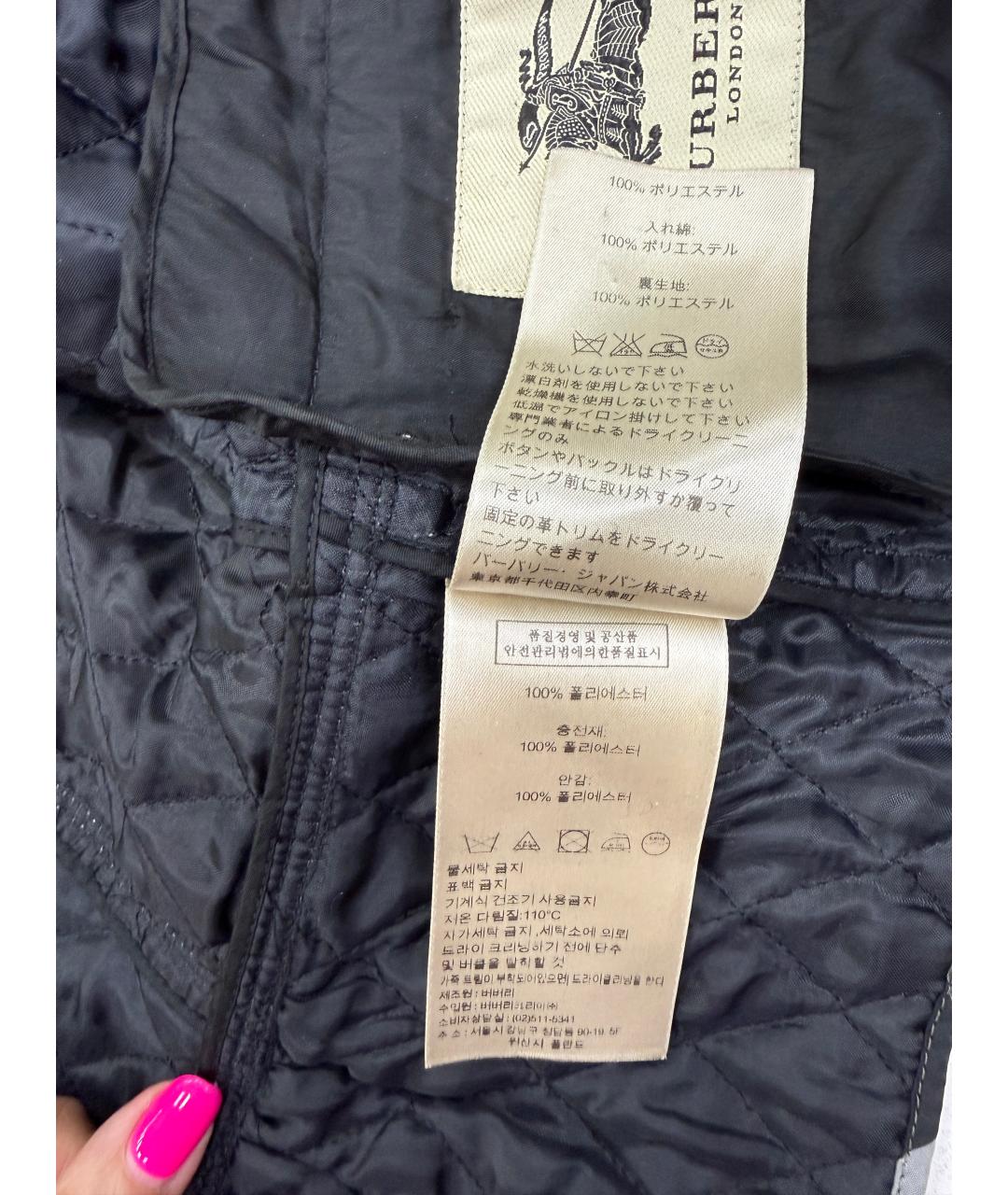 BURBERRY Полиэстеровая куртка, фото 5