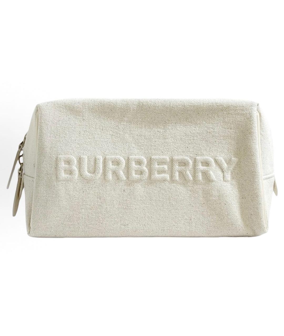 BURBERRY Бежевая тканевая сумка через плечо, фото 2