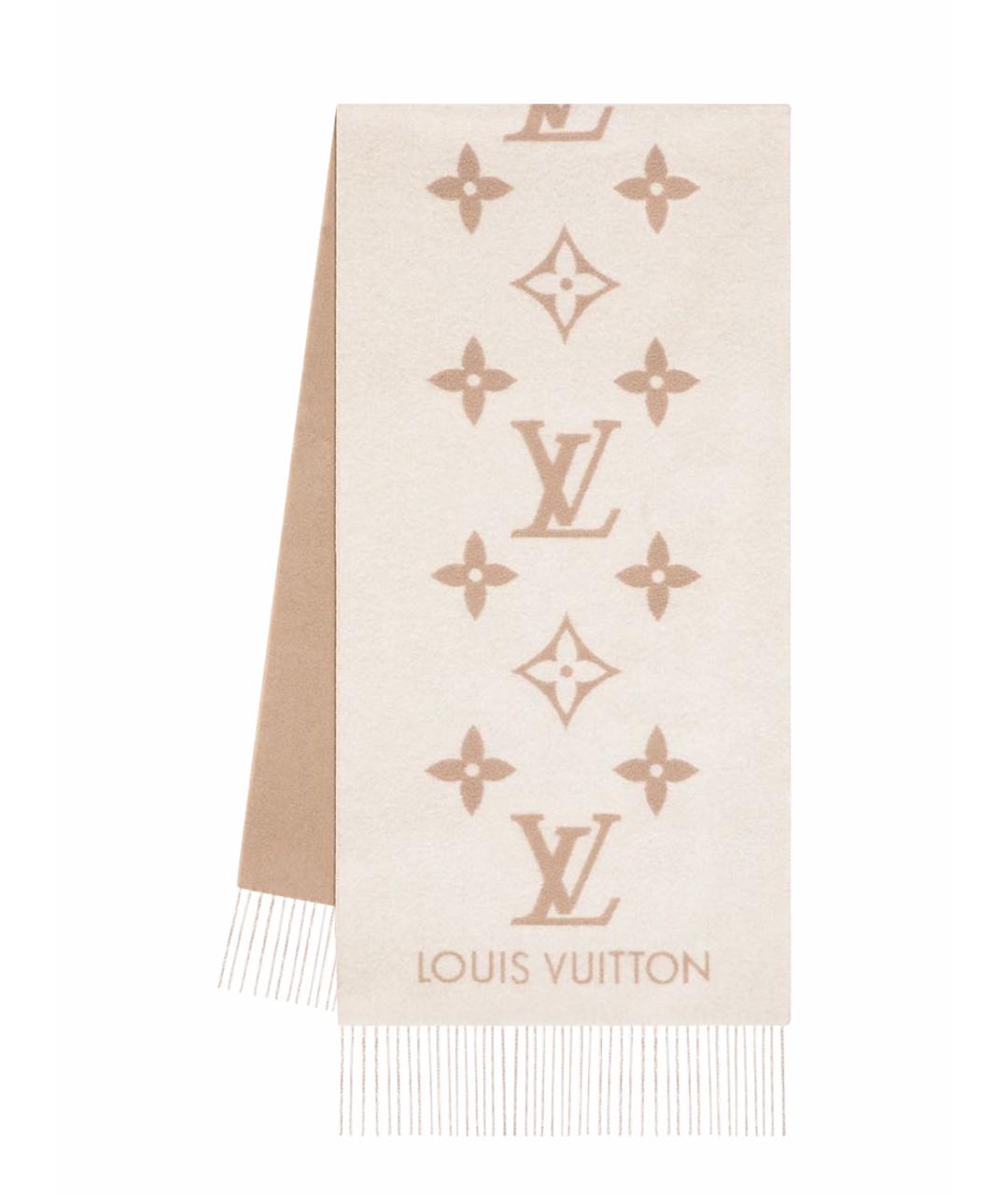 LOUIS VUITTON Бежевый шарф, фото 1