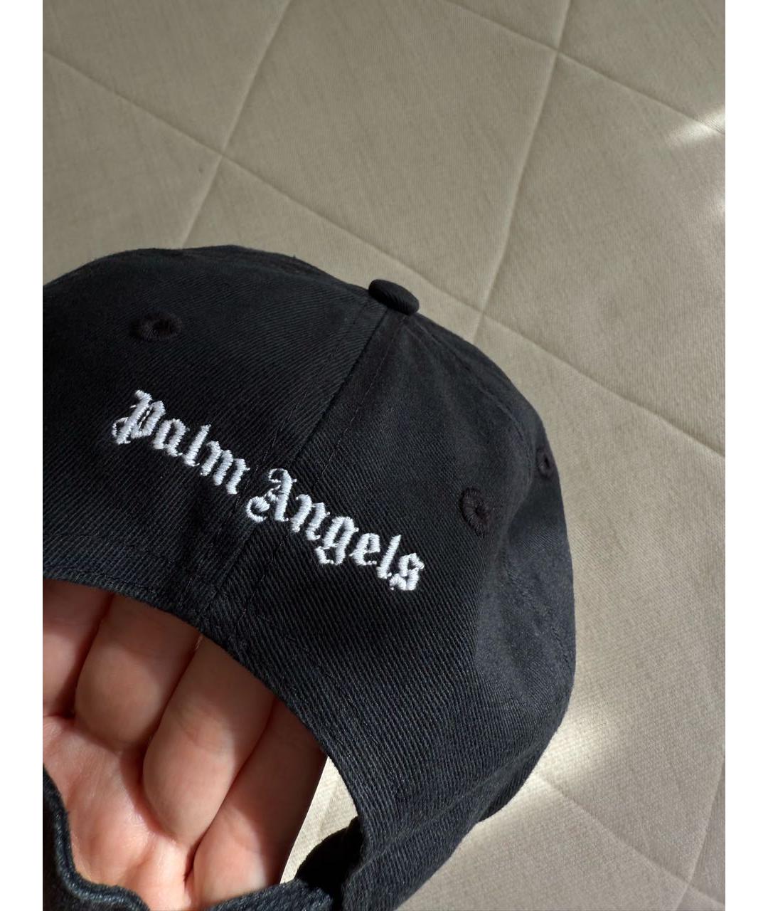 PALM ANGELS Черная хлопковая кепка/бейсболка, фото 4