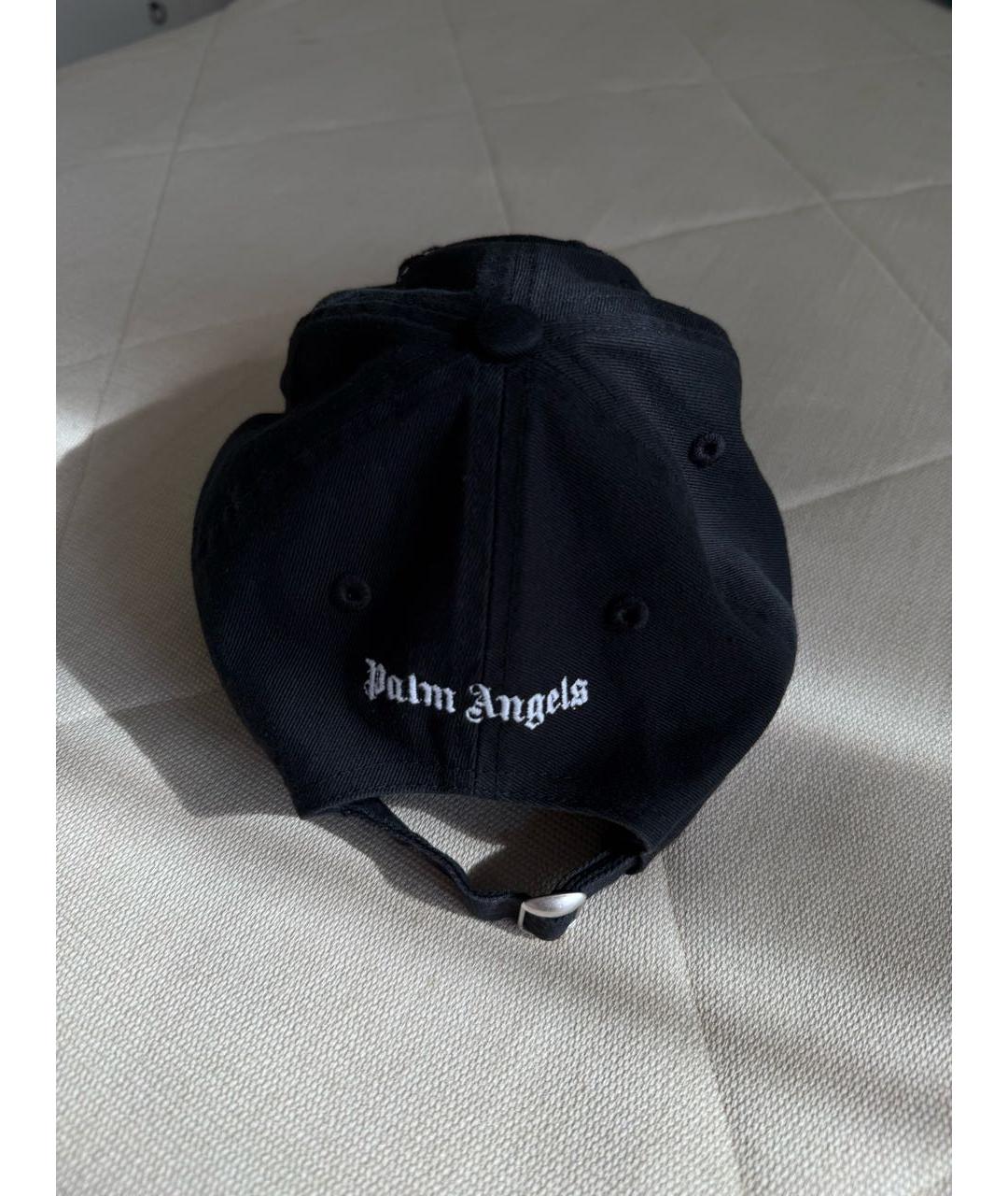 PALM ANGELS Черная хлопковая кепка/бейсболка, фото 3