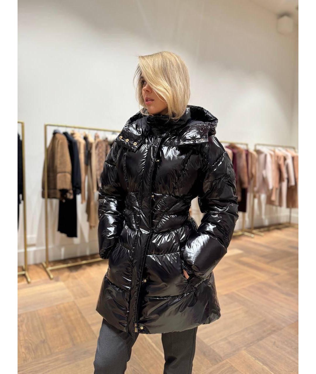 PINKO Черная полиэстеровая куртка, фото 8