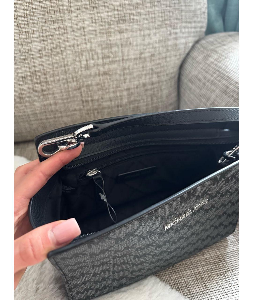MICHAEL KORS Серая сумка через плечо, фото 3