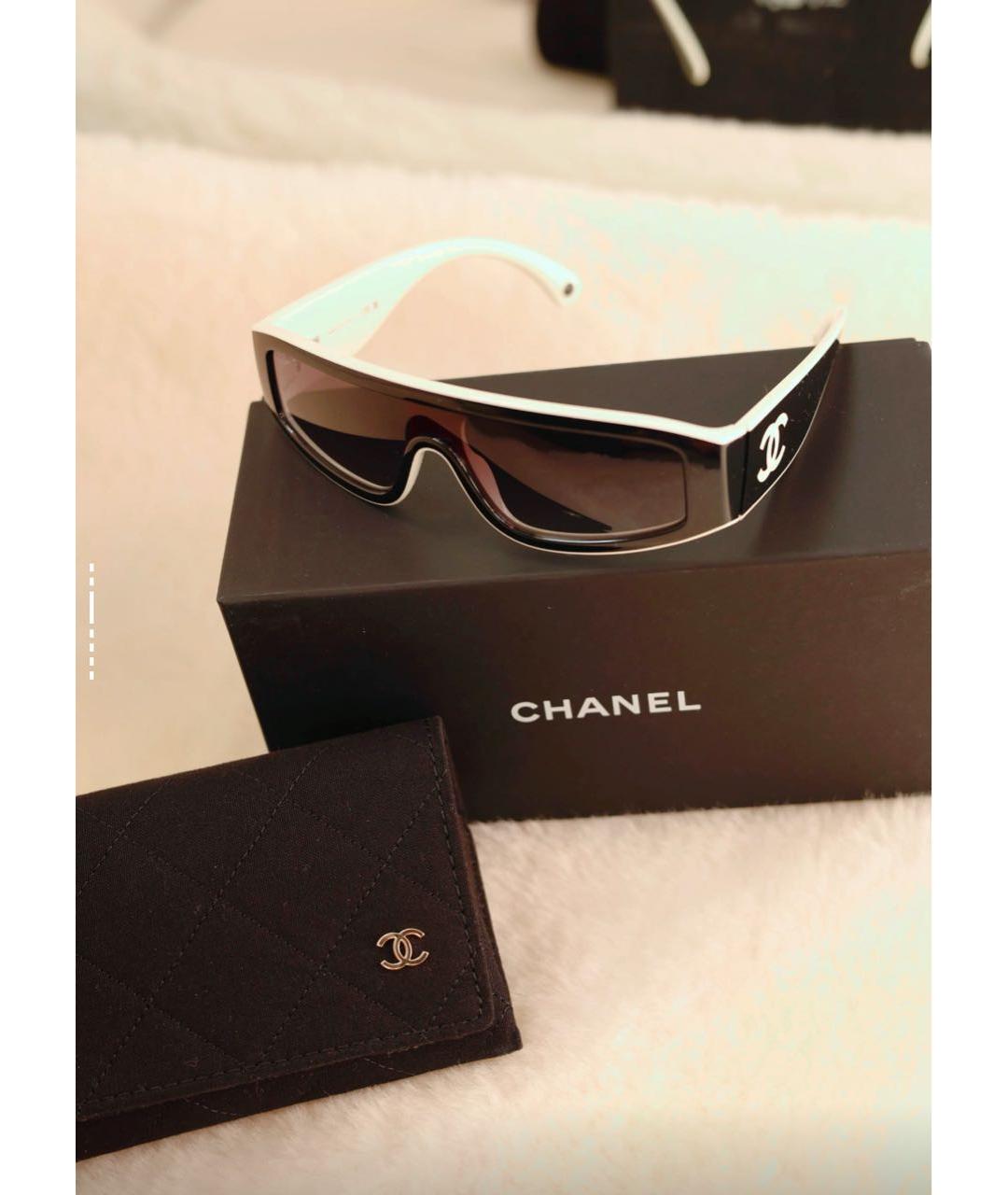 CHANEL Черные пластиковые солнцезащитные очки, фото 5