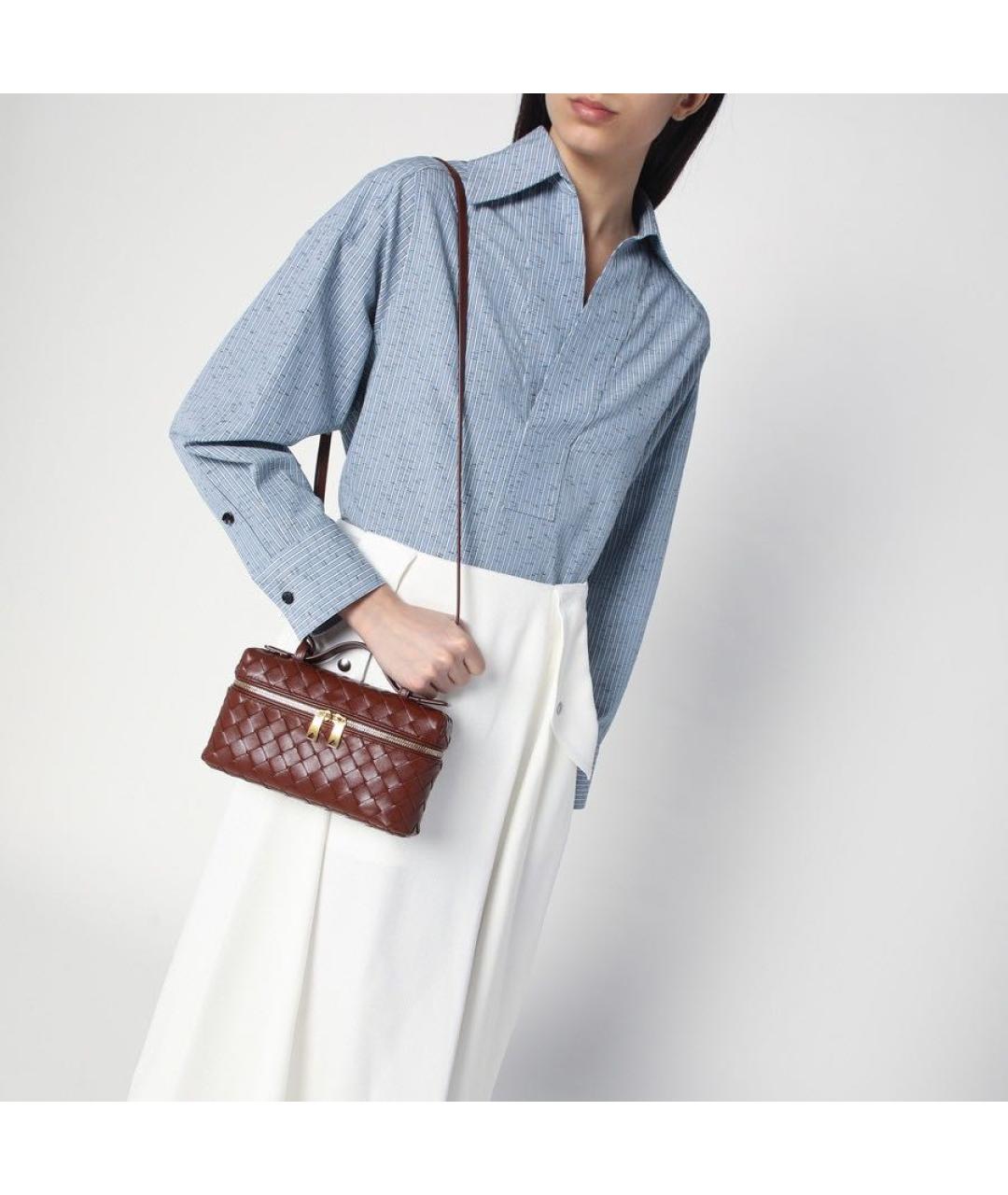 BOTTEGA VENETA Красная кожаная сумка с короткими ручками, фото 7