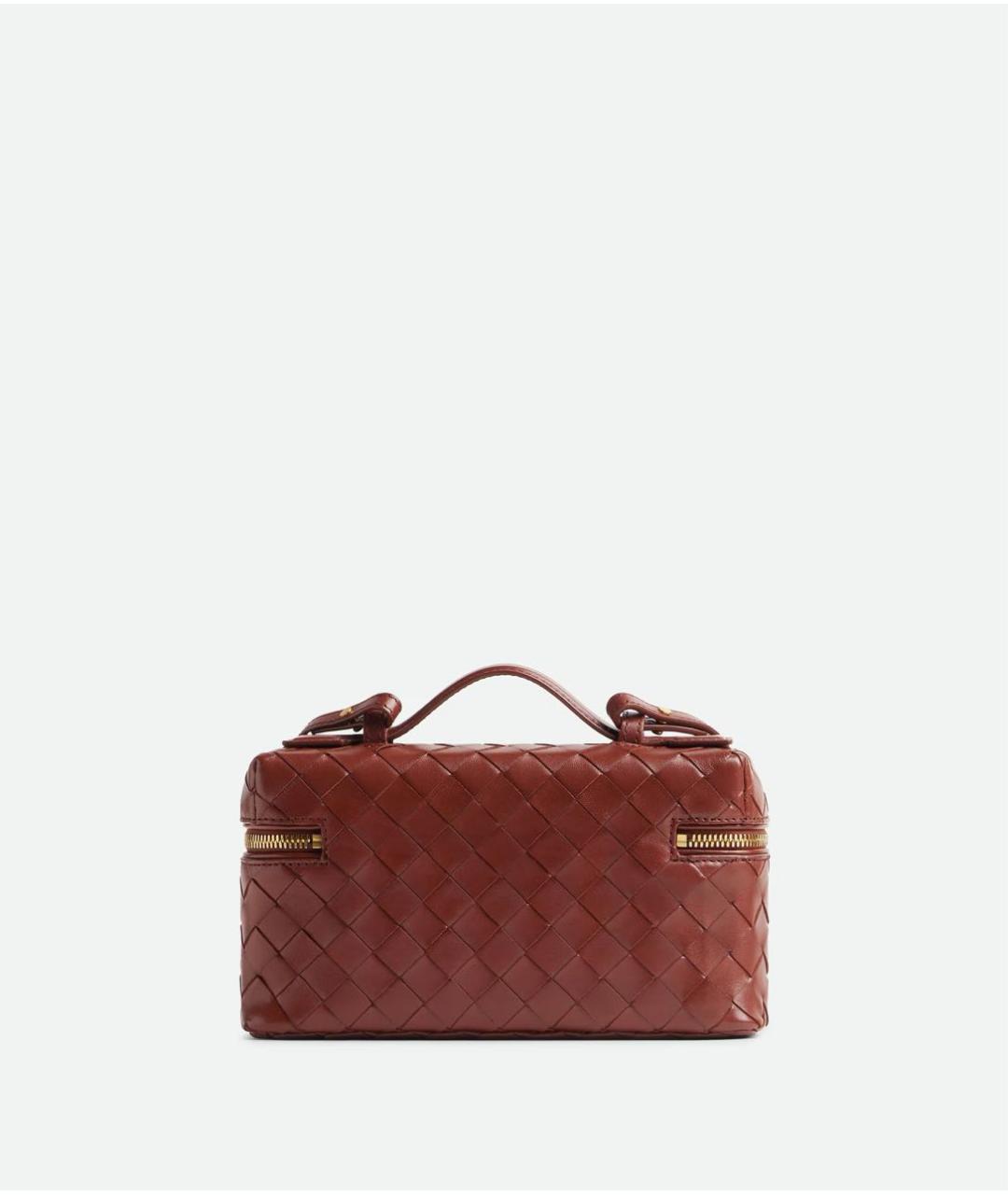 BOTTEGA VENETA Красная кожаная сумка с короткими ручками, фото 2