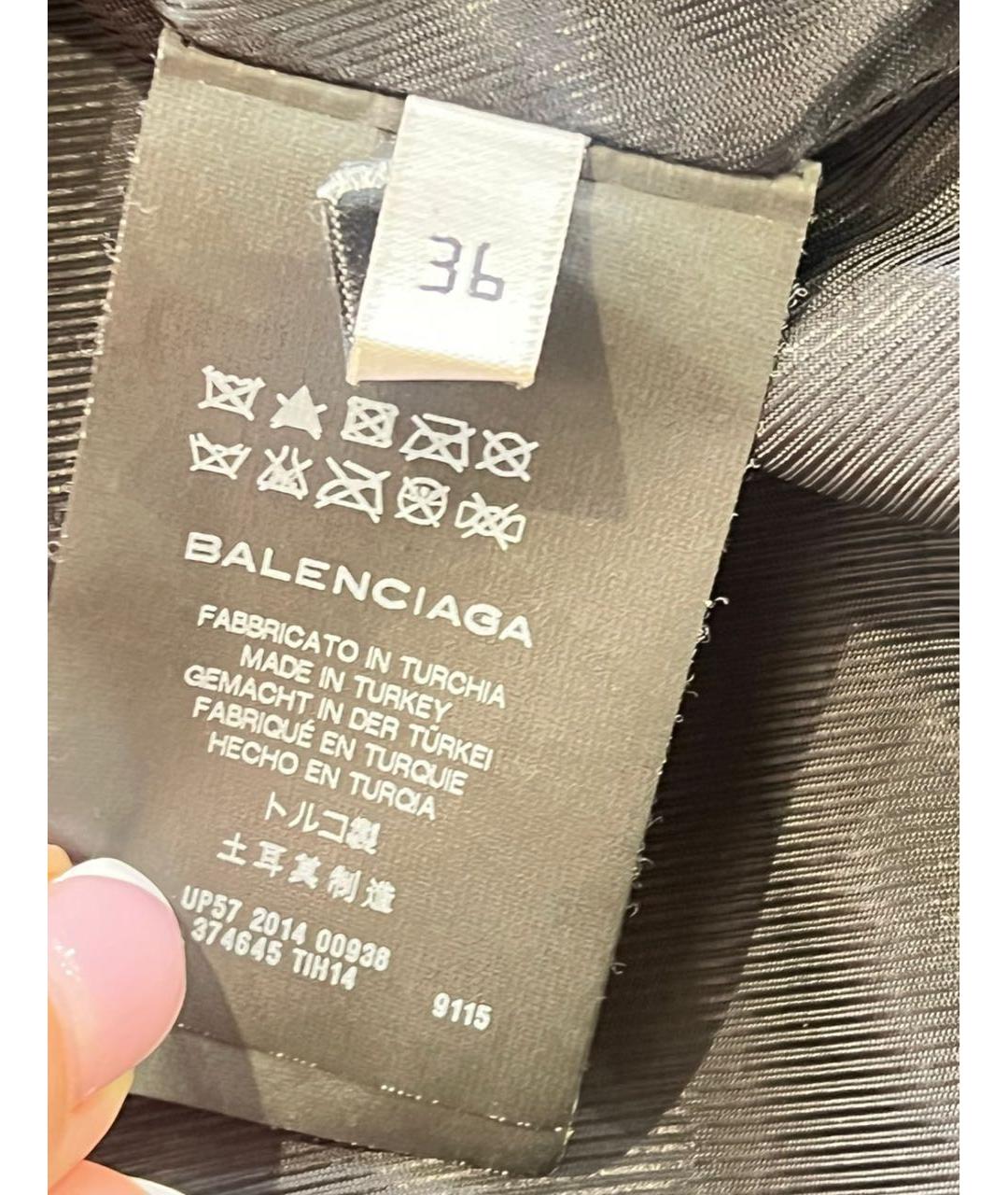 BALENCIAGA Кожаная куртка, фото 4