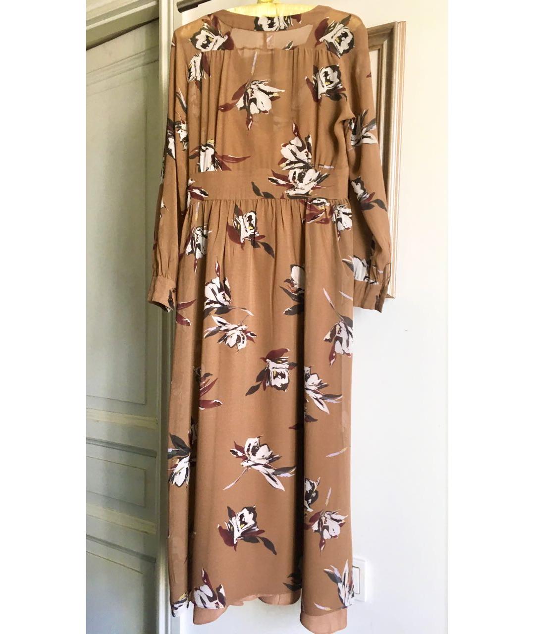 MAX MARA STUDIO Мульти шелковое повседневное платье, фото 2
