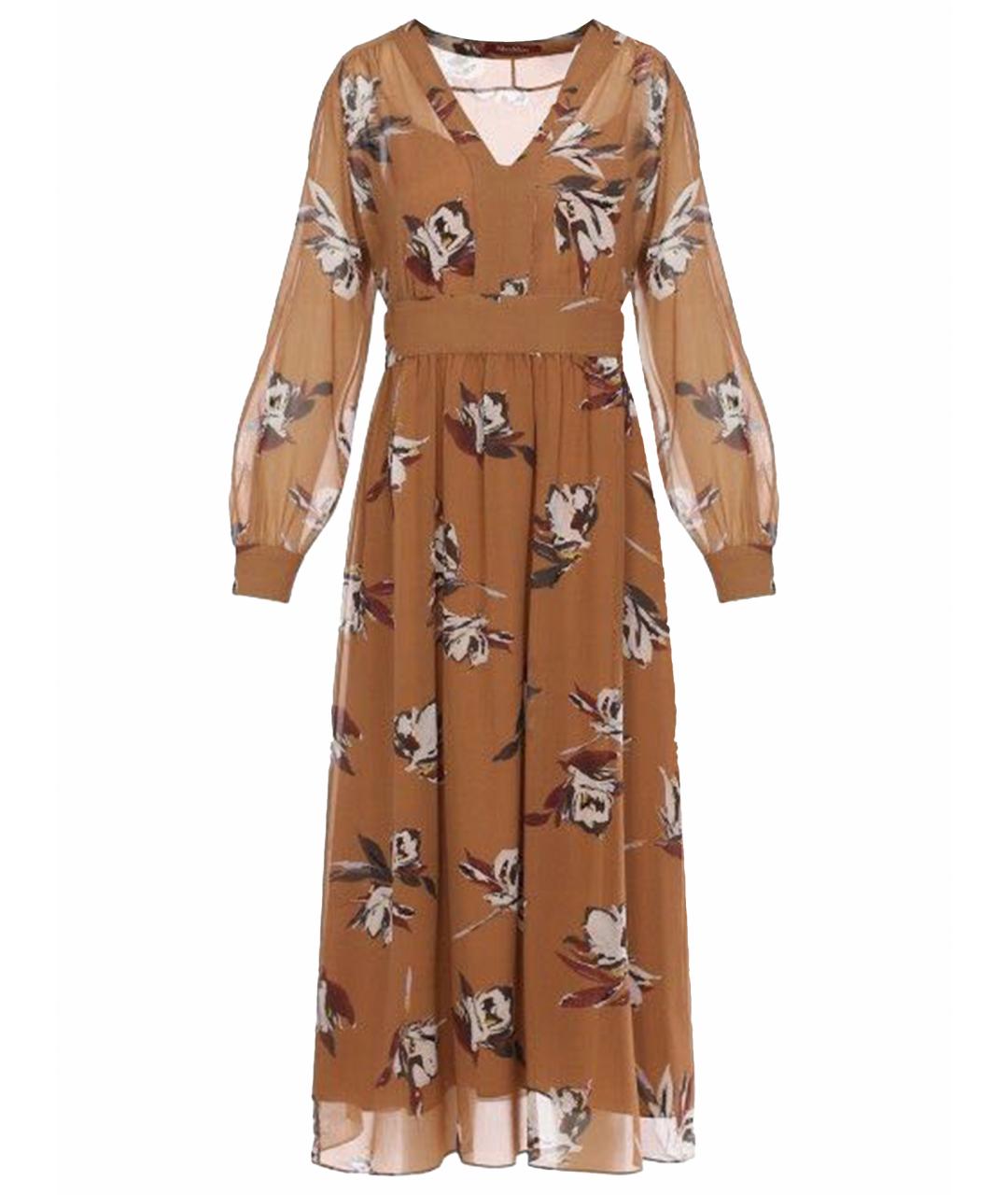 MAX MARA STUDIO Мульти шелковое повседневное платье, фото 1