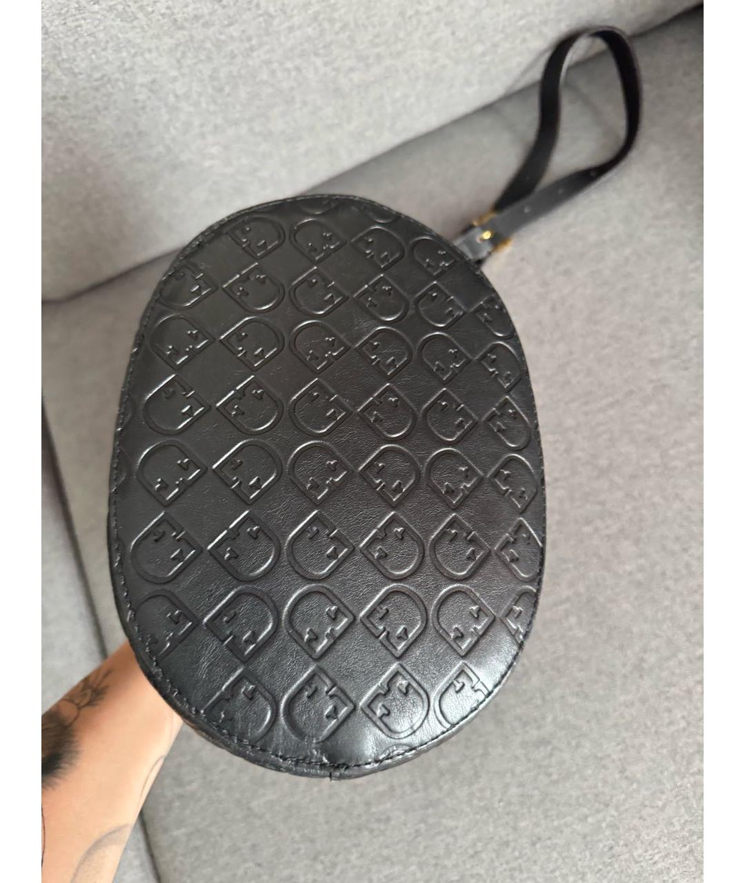 FURLA Черная кожаная сумка через плечо, фото 4