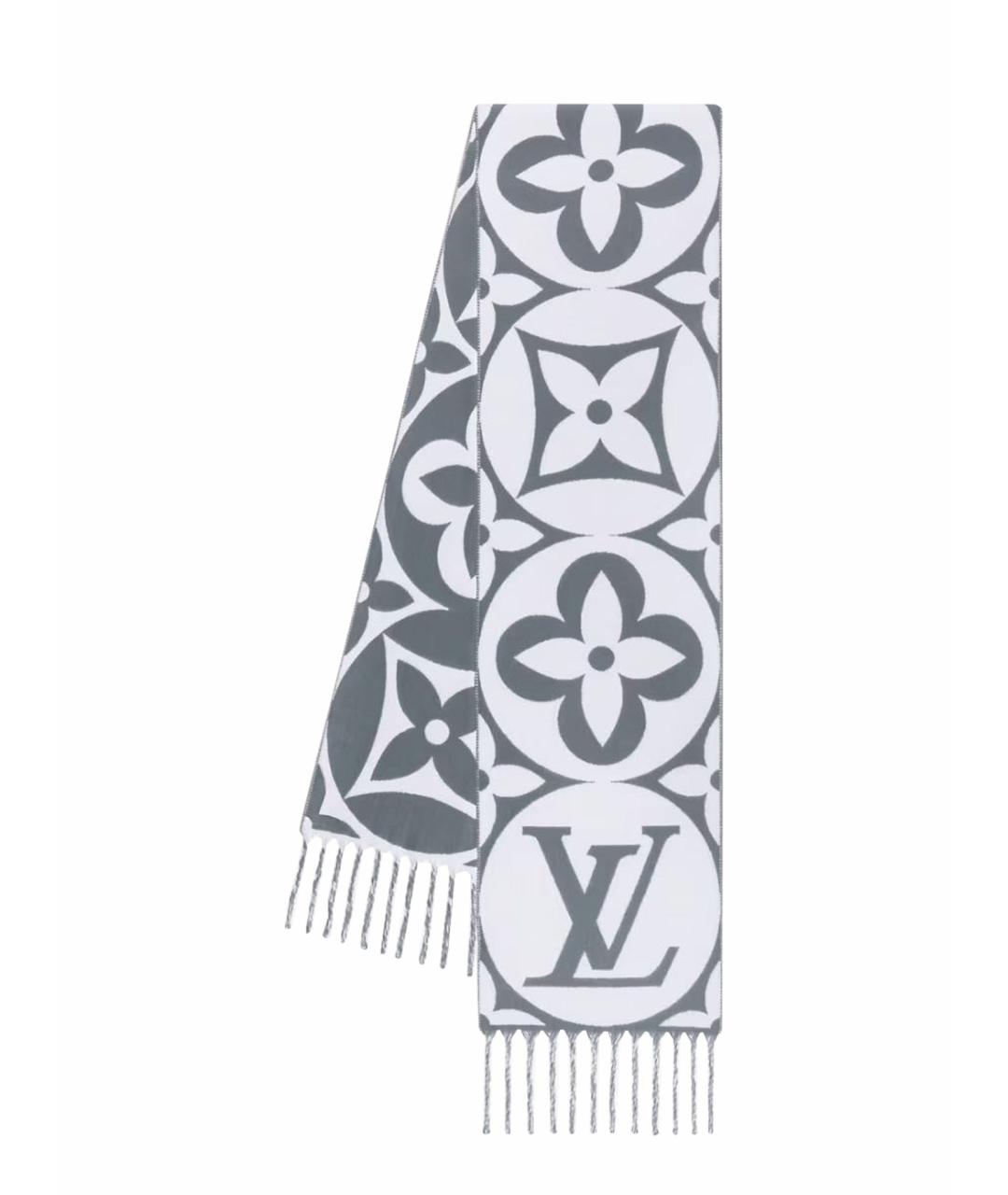 LOUIS VUITTON Серый шарф, фото 1