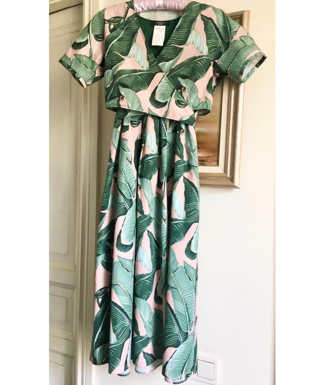 WEEKEND MAX MARA Мульти хлопковое повседневное платье, фото 5