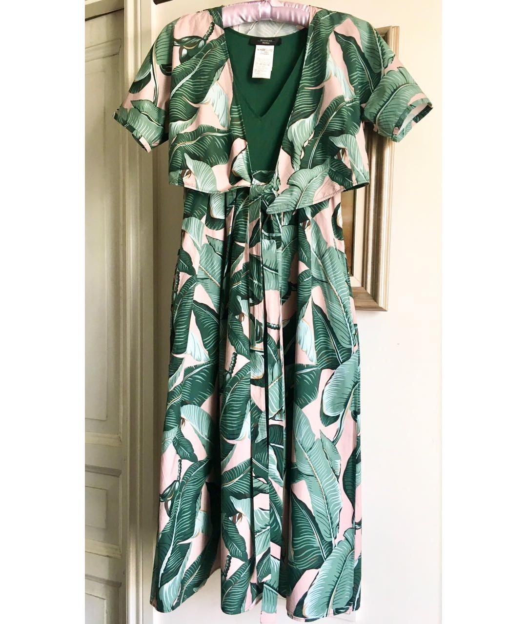 WEEKEND MAX MARA Мульти хлопковое повседневное платье, фото 6