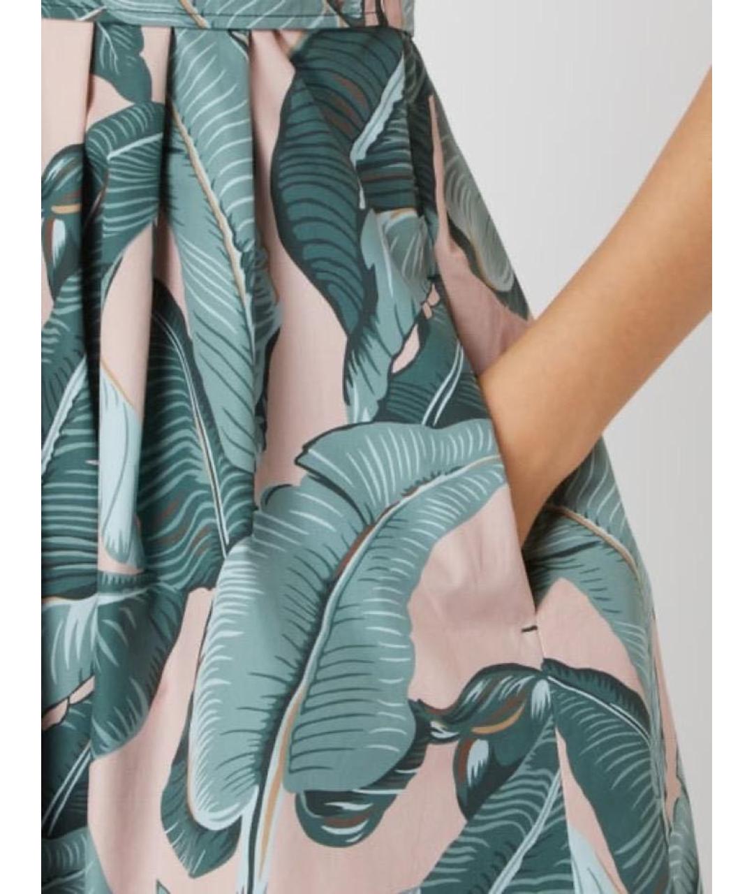 WEEKEND MAX MARA Мульти хлопковое повседневное платье, фото 4
