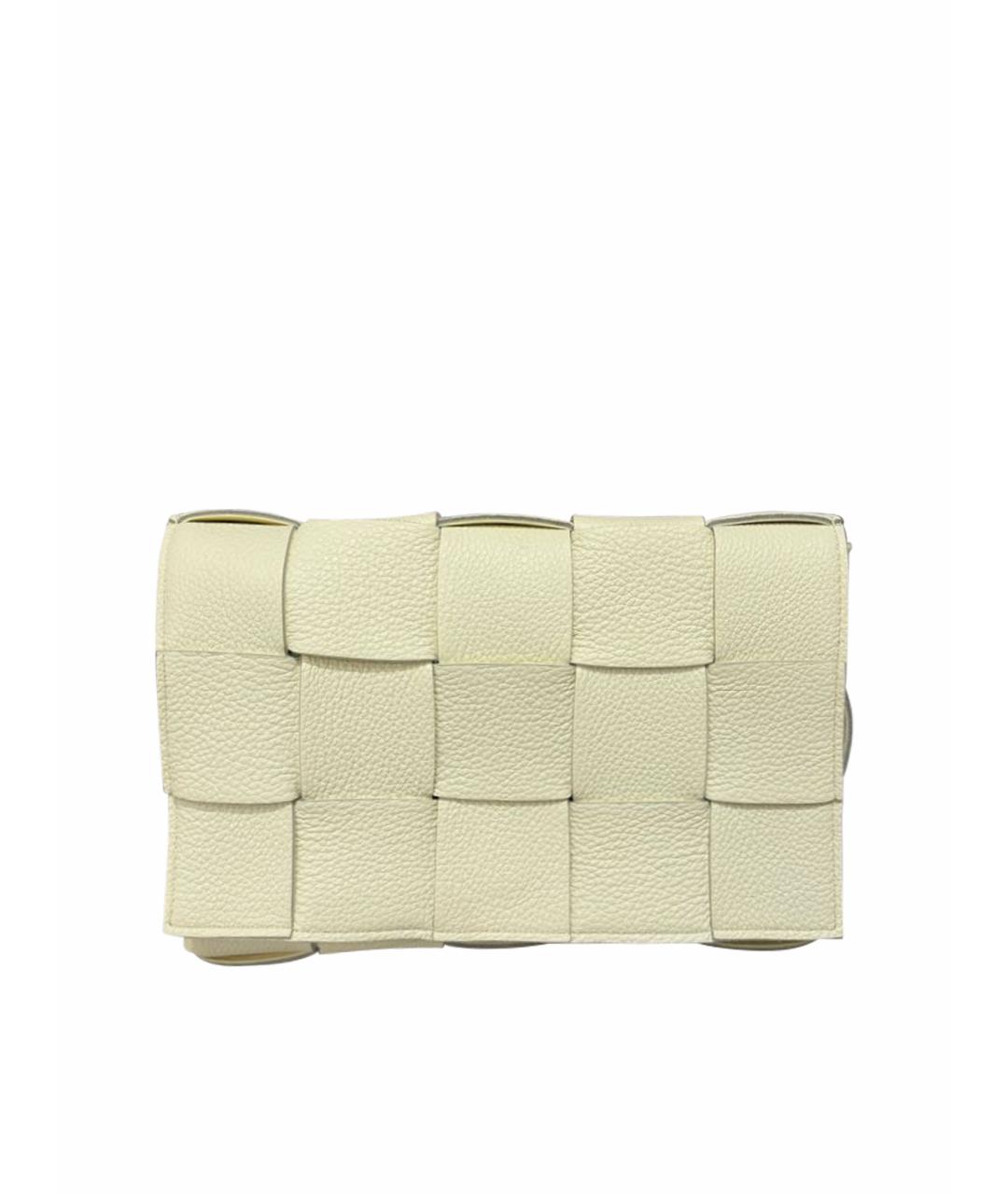 BOTTEGA VENETA Бежевая кожаная сумка через плечо, фото 1