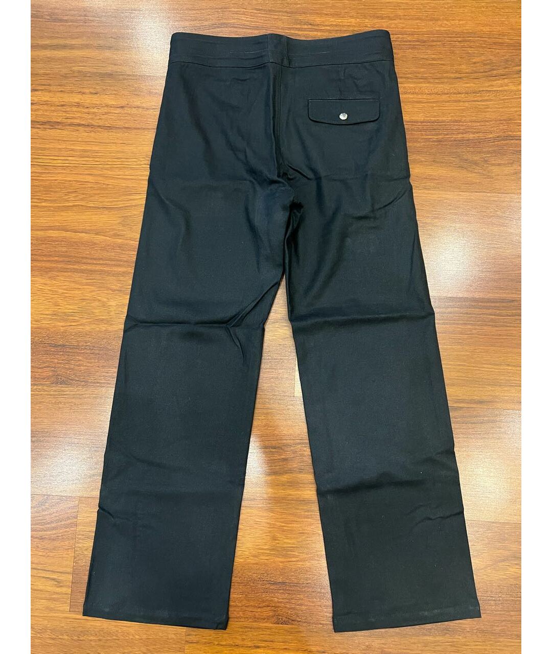 LOUIS VUITTON PRE-OWNED Серые шерстяные повседневные брюки, фото 2