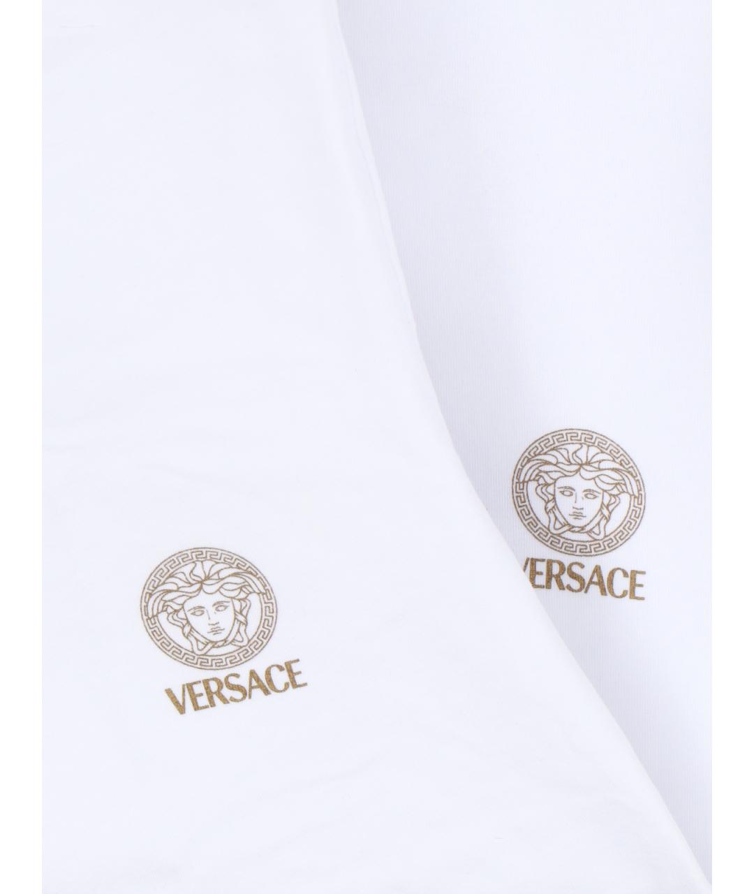 VERSACE Белая хлопковая футболка, фото 3