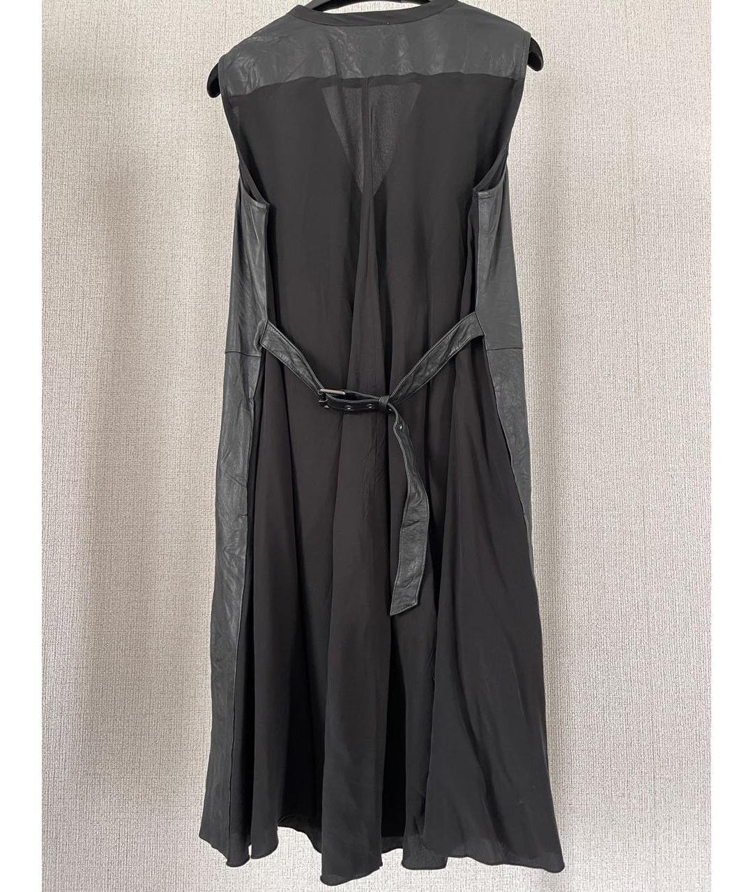 MAX MARA Черное кожаное платье, фото 2