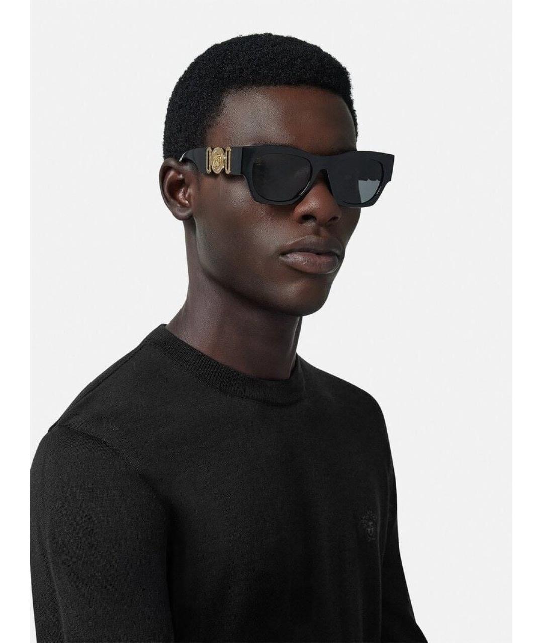 VERSACE Черные солнцезащитные очки, фото 8