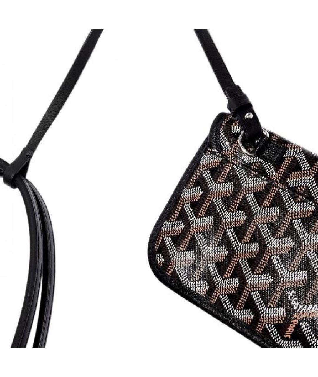 GOYARD Антрацитовая кожаная сумка через плечо, фото 5