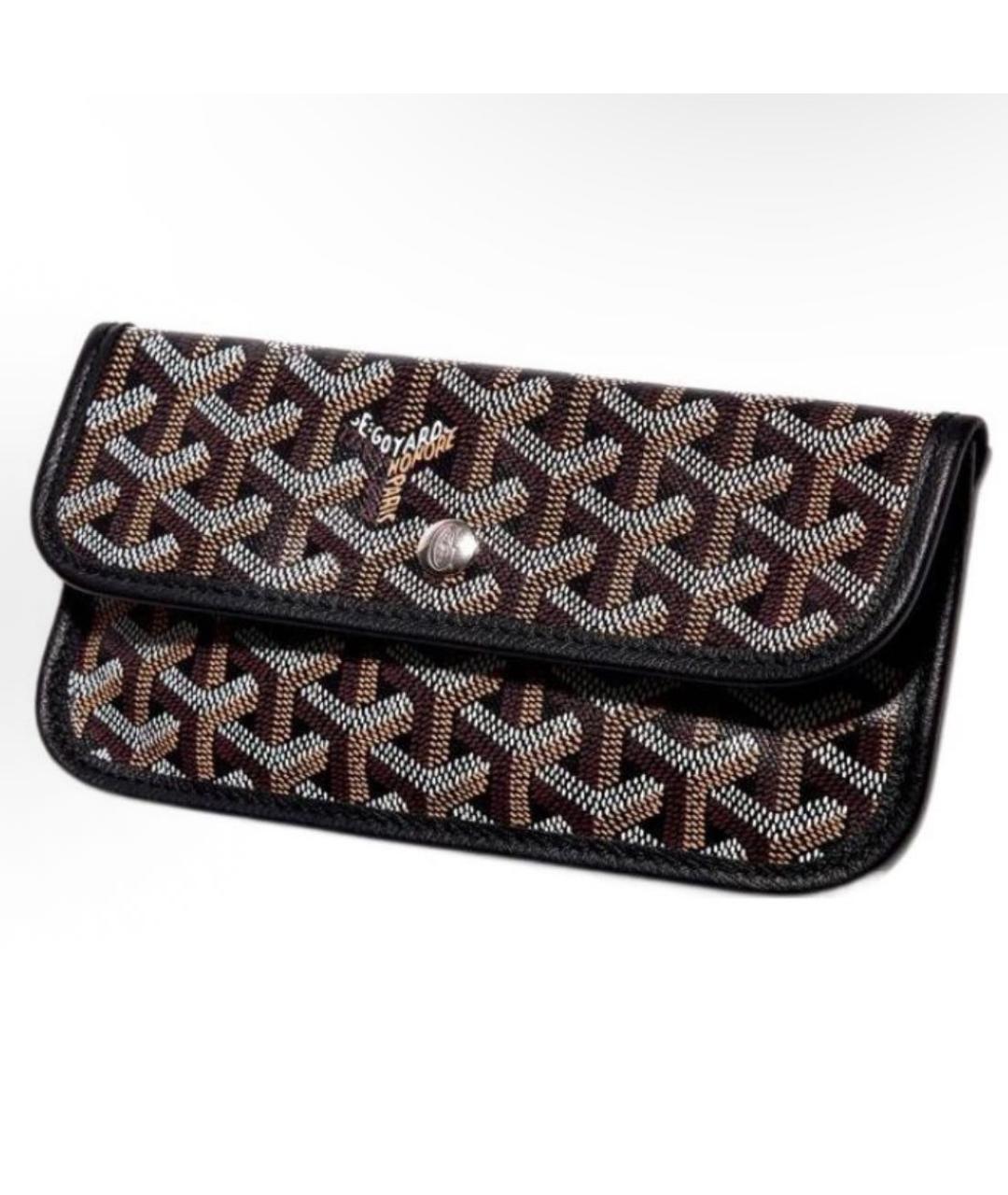GOYARD Антрацитовая кожаная сумка через плечо, фото 6