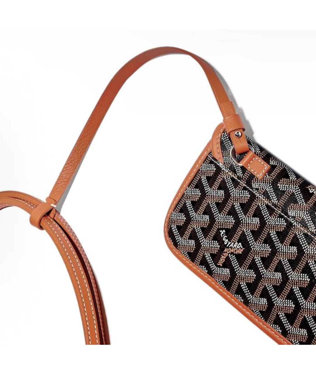 GOYARD Антрацитовая кожаная сумка тоут, фото 5