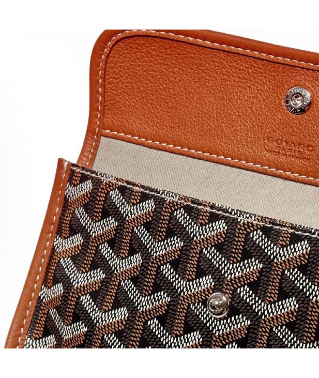 GOYARD Антрацитовая кожаная сумка тоут, фото 7