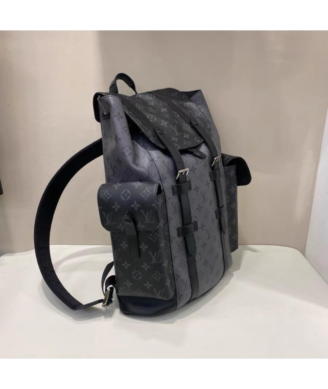 LOUIS VUITTON Серый кожаный рюкзак, фото 3