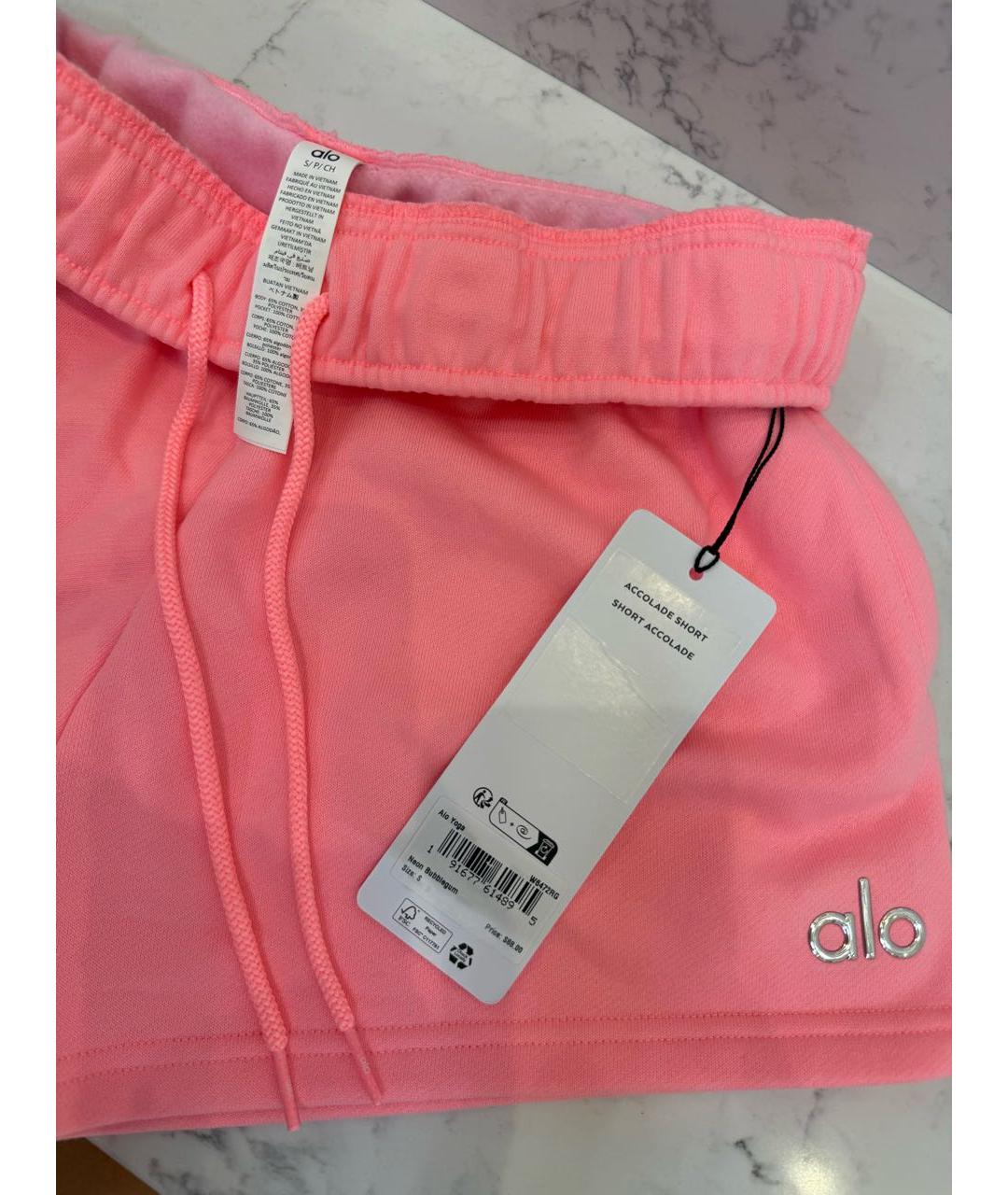 ALO YOGA Розовые шорты, фото 6
