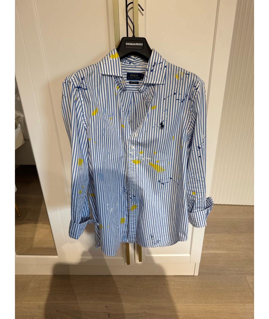 POLO RALPH LAUREN Синяя хлопковая рубашка, фото 6