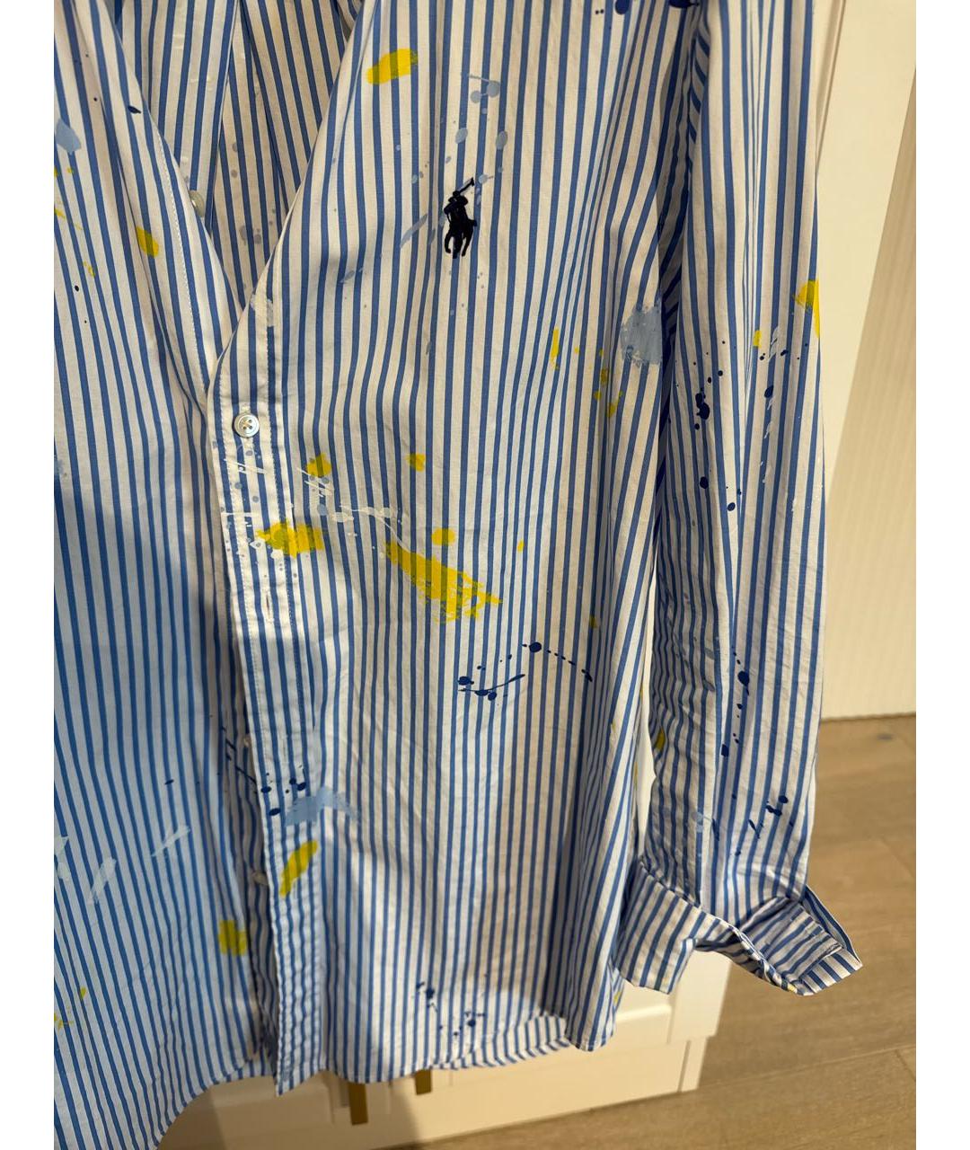 POLO RALPH LAUREN Синяя хлопковая рубашка, фото 4