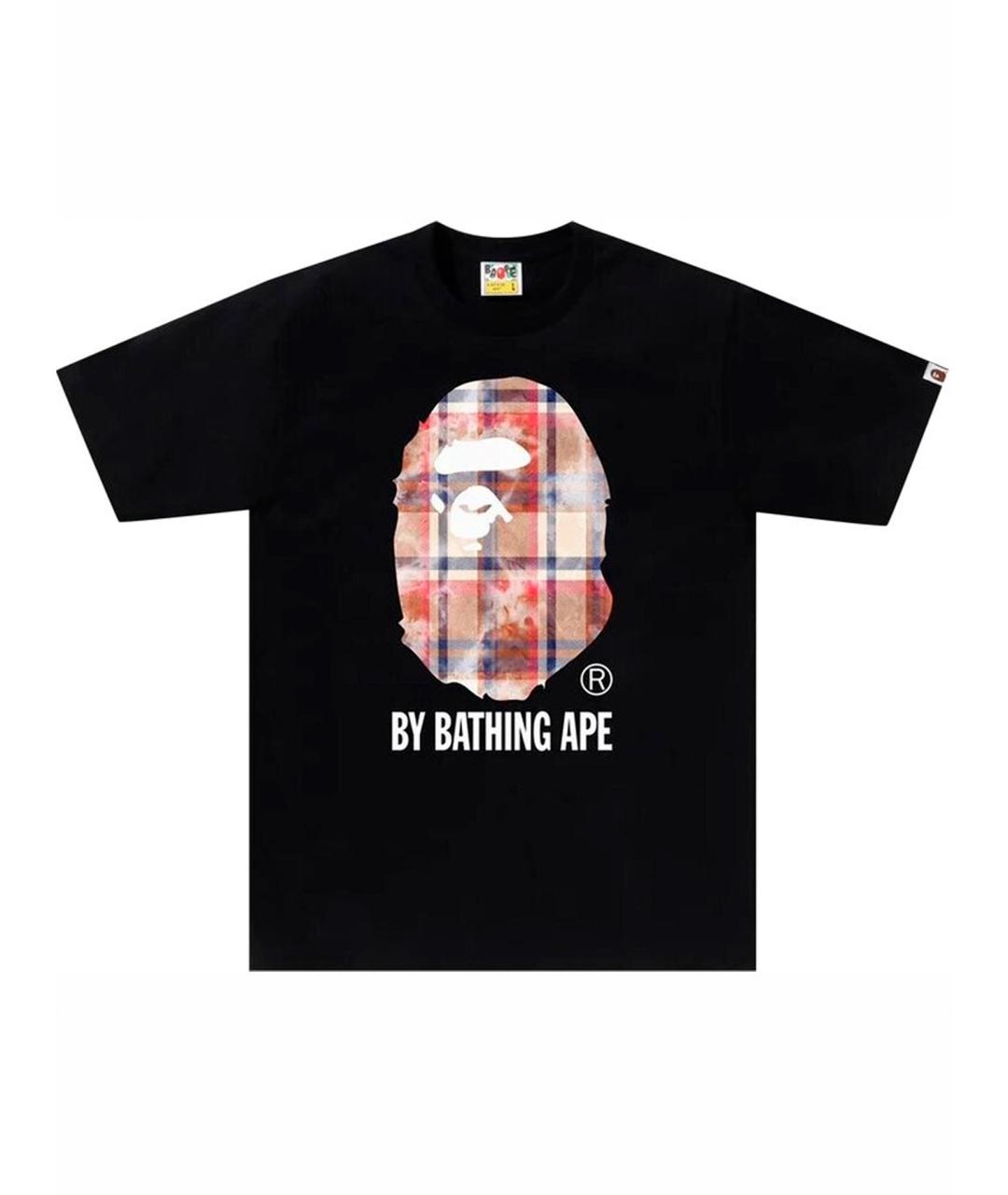 A BATHING APE Черная хлопковая футболка, фото 1