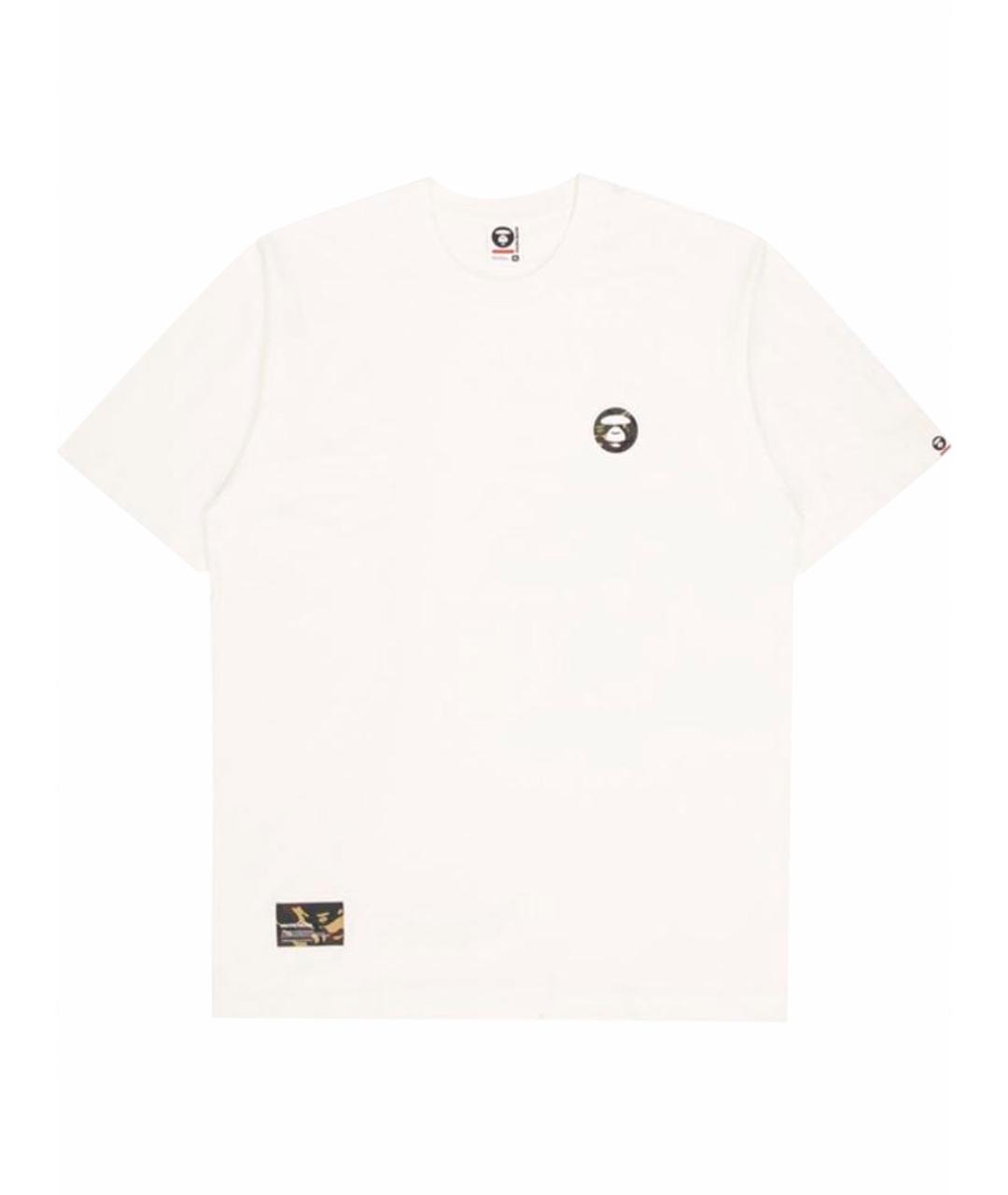 BAPE Белая хлопковая футболка, фото 1