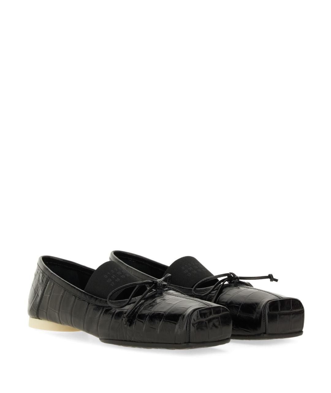 MM6 MAISON MARGIELA Черные кожаные балетки, фото 2
