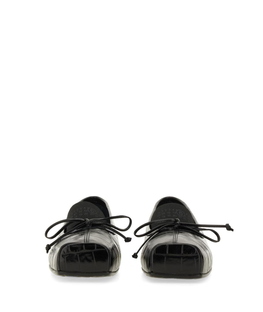 MM6 MAISON MARGIELA Черные кожаные балетки, фото 4