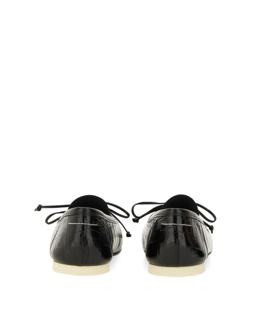 MM6 MAISON MARGIELA Черные кожаные балетки, фото 3