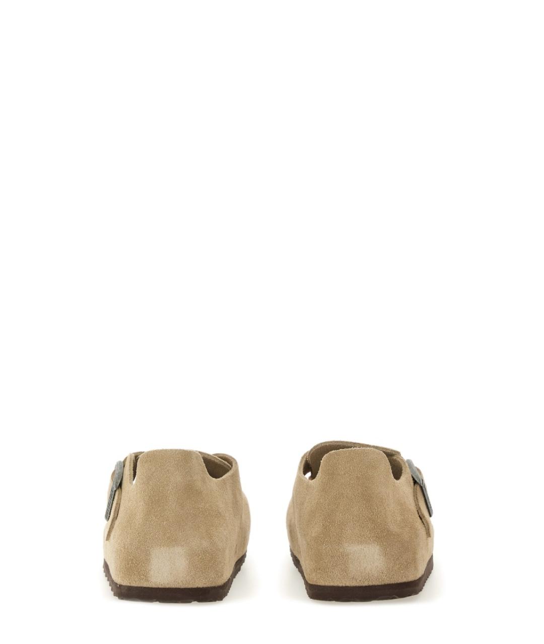 BIRKENSTOCK Бежевые замшевые сандалии, фото 3